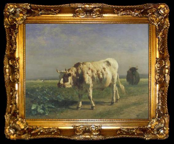 framed  constant troyon The white bull., ta009-2